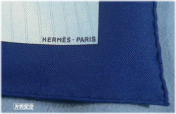 HERMES　カレ90　追い風　vent portant　スカーフ　ホワイト系